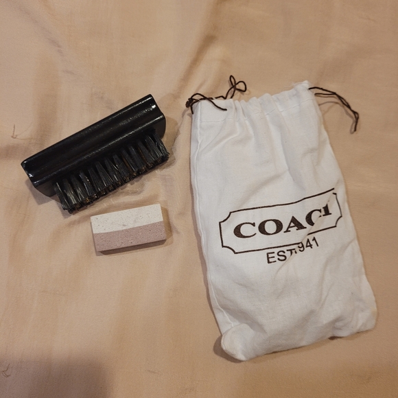 Coach Small Hobo Suede with free Coach Suede Care Kit - Picture 4 of 5